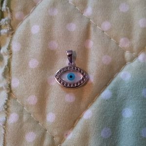 Sterling silver evil eye pendant